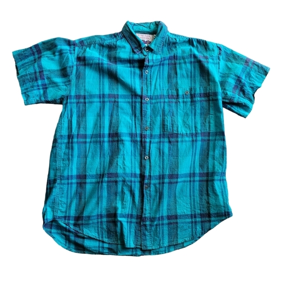 Custom Club International by Van Heusen VTG Button Down Shirt SZ Small Plaid - Picture 1 of 7